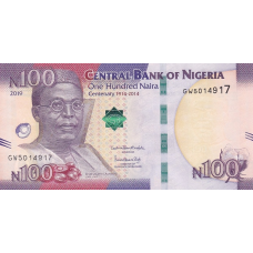(423) Nigeria P41b - 100 Naira Year 2019 (Comm.)